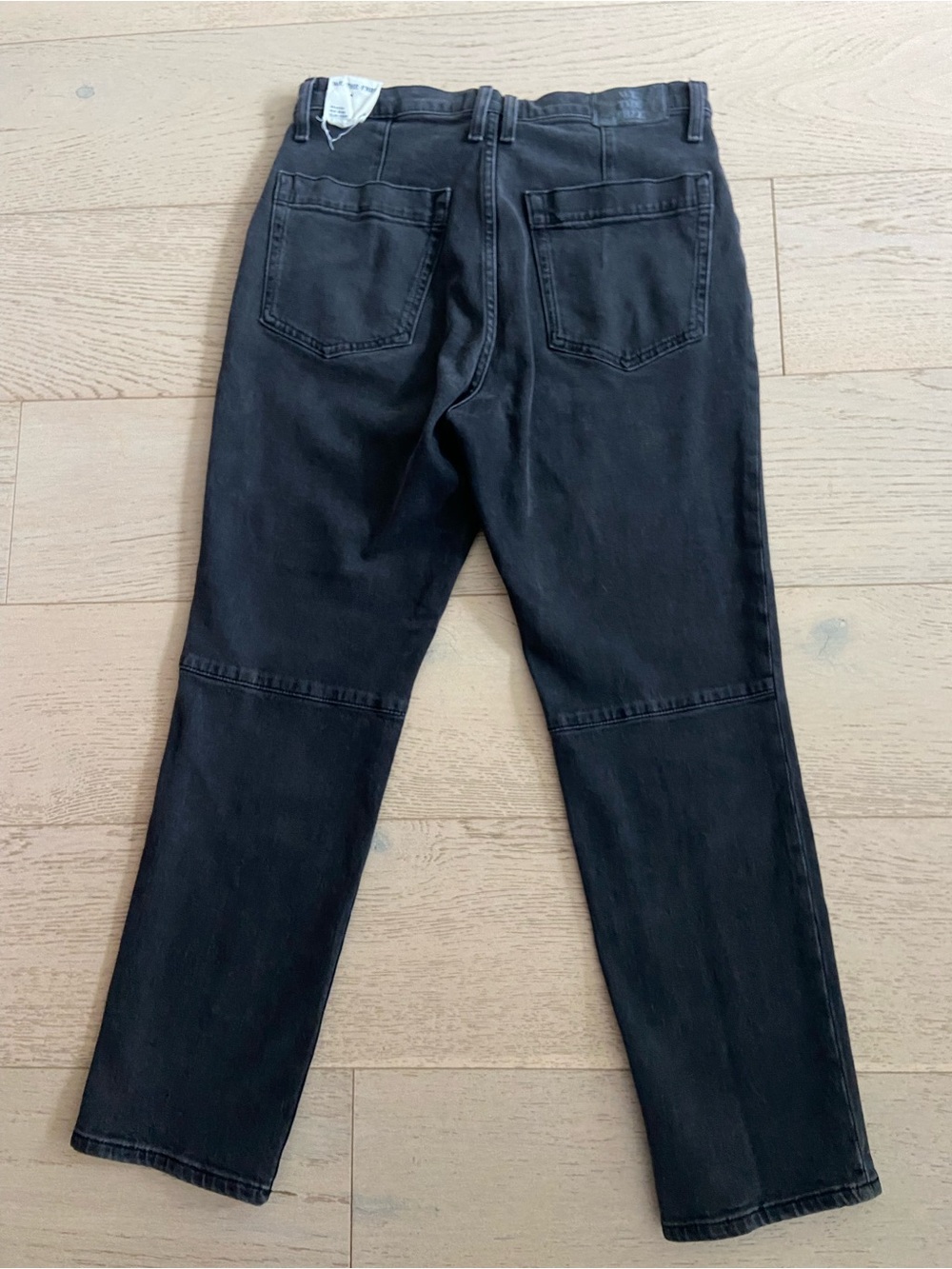 FREE PEOPLE We The Free Beacon Black Slim Crop Mid-rise Jeans Size 30 NWOT - Picture 3 of 11